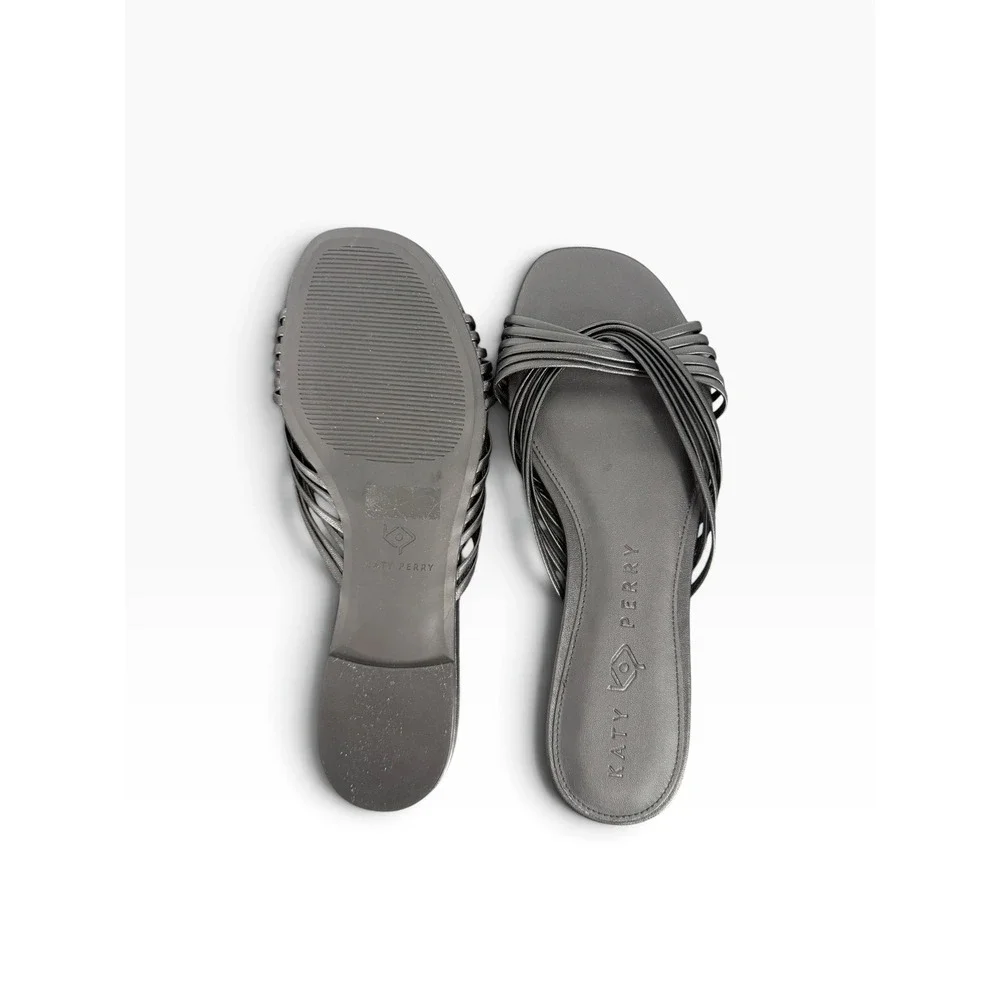 Katy Perry The Halie Intertwined Slide Sandal Black 10 NIB